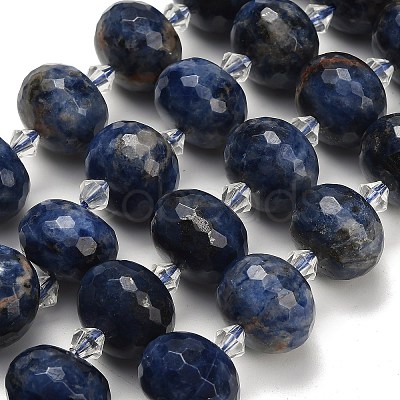 Natural Sodalite Beads Strands G-L642-I10-18x13mm-1
