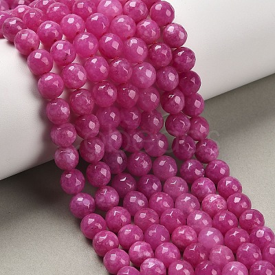 Natural White Jade Bead Strands X-G-R346-8mm-14-1