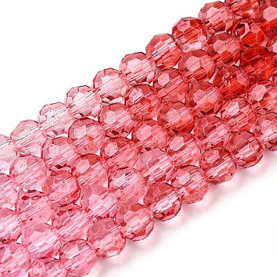 Transparent Glass Beads Strands GLAA-E036-07N-1