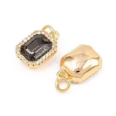 Brass Micro Pave Cubic Zirconia Pendants KK-H538-23A-G-1