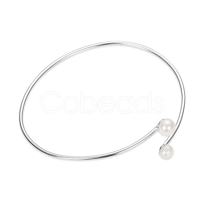 SHEGRACE Cute Rhodium Plated 925 Sterling Silver Cuff Bangle JB61A-1