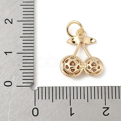 Brass Micro Pave Cubic Zirconia Pendants KK-Z107-13G-1