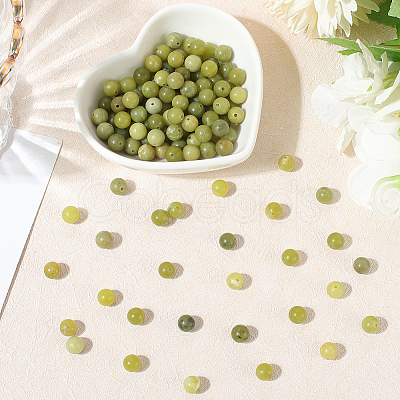 120pcs Natural Chinese Jade/Southern Jade Beads G-PA0001-08A-1