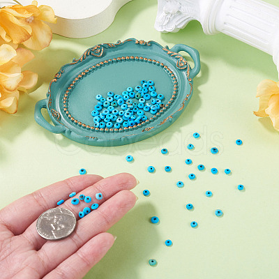 100Pcs Afghan Synthetic Turquoise Beads G-TA0003-39-1