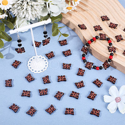 100Pcs Opaque Acrylic Beads OACR-PA0001-53-1