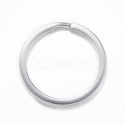 Tarnish Resistant 304 Stainless Steel Split Key Rings Hand Polished STAS-H383-29P-1