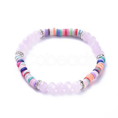 Kids Stretch Bracelets BJEW-JB05194-05-1