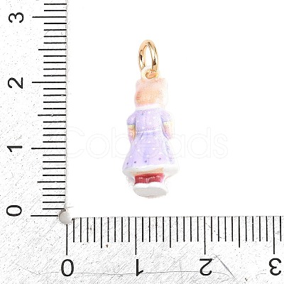 304 Stainless Steel Enamel Pendants LS-STAS-F358-01G-03-1