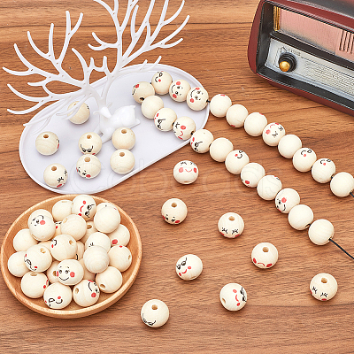 Wood European Beads WOOD-GF0002-24A-1