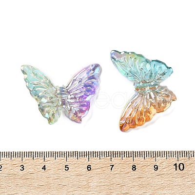 Transparent UV Plating Acrylic Beads PACR-D288-20-1