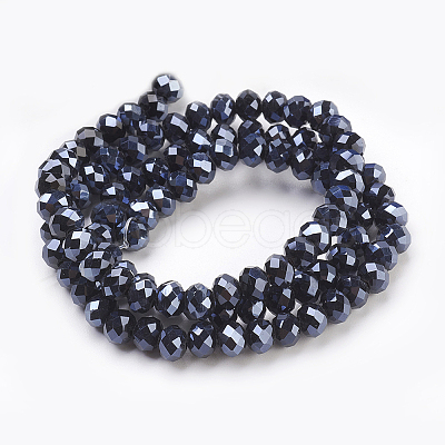 Electroplate Glass Beads Strands LS-GLAA-K027-FP-A01-1