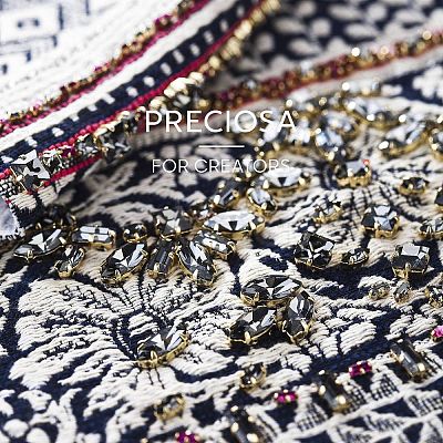 Preciosa® MAXIMA Crystal Sew-On Cups X-PRC-SF7-70350-S-1