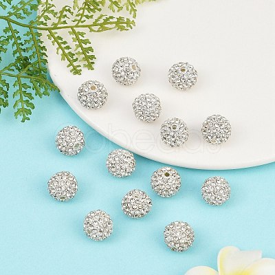 Alloy Rhinestone Beads RB-A034-12mm-A01S-1