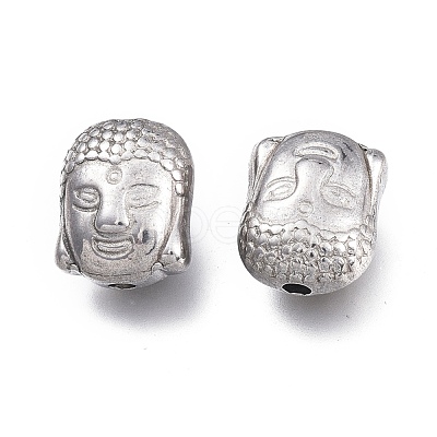 Tarnish Resistant Buddhist 304 Stainless Steel Beads STAS-K207-63P-1