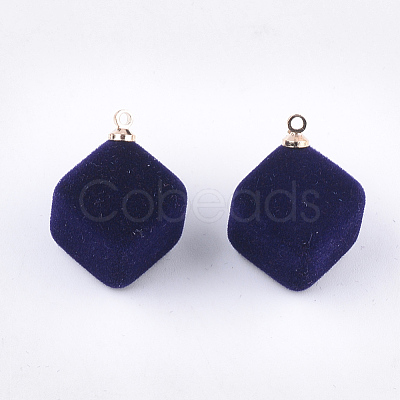 Flocky Acrylic Pendants FIND-T046-30-03-1