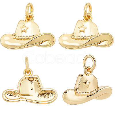 10Pcs Brass Pendants KK-BBC0023-79G-1