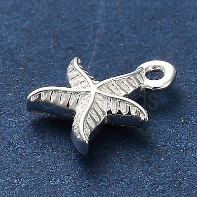 925 Sterling Silver Starfish Charms STER-U009-09S-02-1