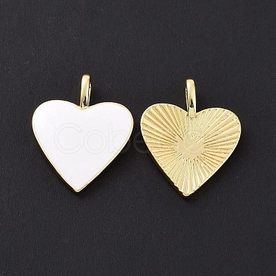 Brass Enamel Pendants KK-P204-14G-E-1