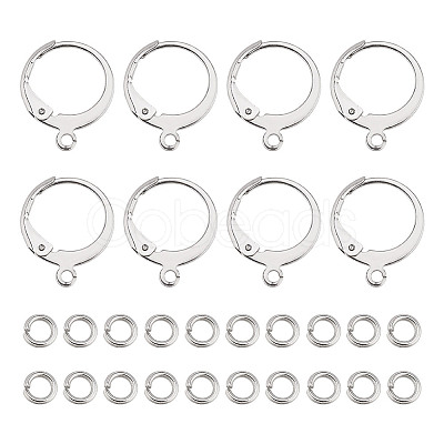 ARRICRAFT 100Pcs 304 Stainless Steel Leverback Earring Findings STAS-AR0002-37A-1