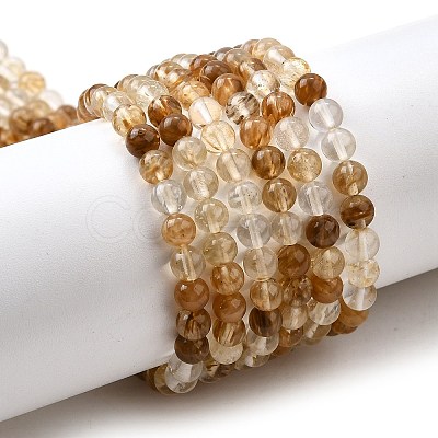 Watermelon Stone Glass Beads Strands G-L621-B03-6mm-1