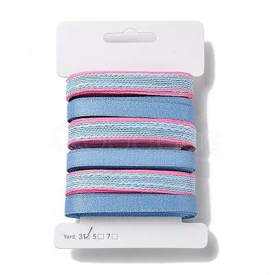 18 Yards 6 Styles Polyester Ribbon SRIB-Q022-C04-1