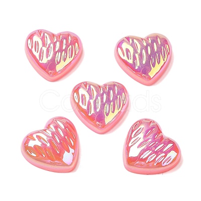 UV Plating Acrylic Cabochons OACR-H121-02G-1
