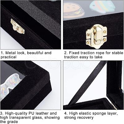 Wooden Presentation Boxes for Badge Storage and Display CON-WH0086-13-1