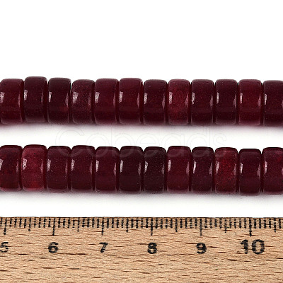 Dyed Natural White Jade Beads Strands G-T143-17H-1