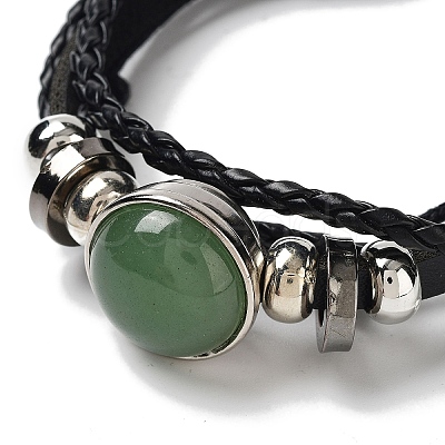 Natural Green Aventurine Multi-strand Bracelets BJEW-Q337-01G-1