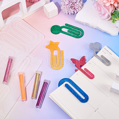 2Pcs 2 Styles Silicone Bookmark Molds DIY-TA0015-02-1