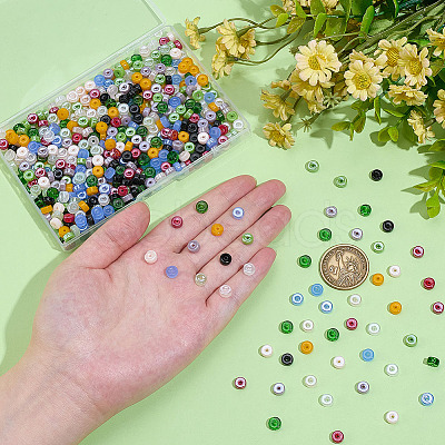 600Pcs 12 Colors Imitation Jade Glass Seed Beads SEED-ME0001-05-1