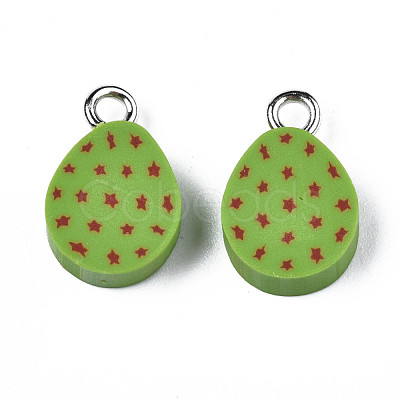 Handmade Polymer Clay Charms CLAY-S096-016-1