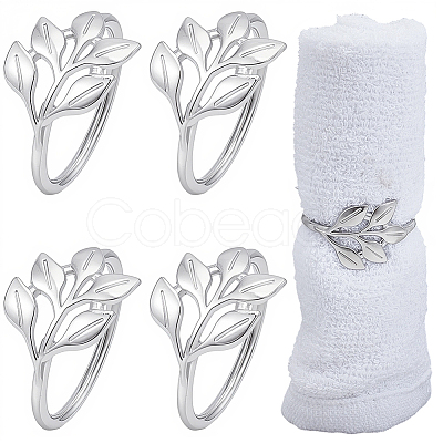 16Pcs Christmas Theme Alloy Napkin Rings AJEW-GF0013-16P-1