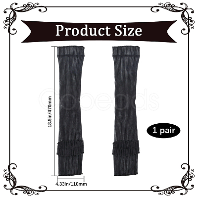 Polyester Lace Arm Oversleeves for Women AJEW-WH20007-88A-1