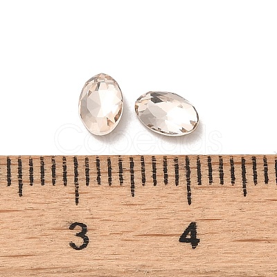 Glass Rhinestone Cabochons RGLA-P037-08A-D261-1
