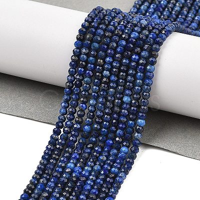 Dyed Natural Lapis Lazuli Beads Strands G-K376-B05-01-1