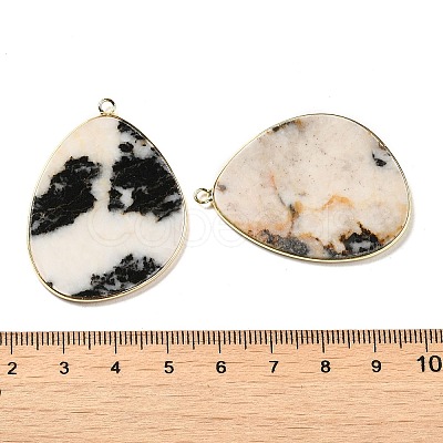 Natural Zebra Jasper Pendants G-K347-02G-02-1