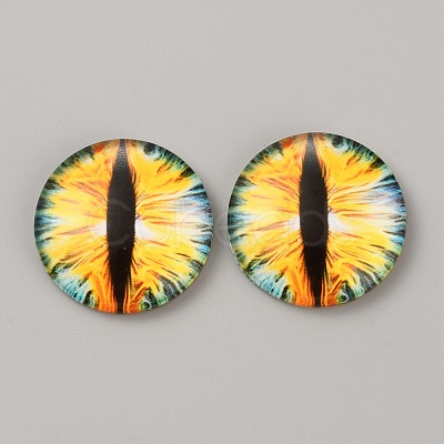 Luminous Self Adhesive Glass Eyes Cabochons DIY-WH0304-941C-34-1