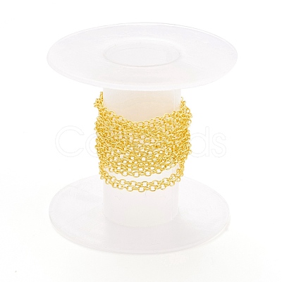 Brass Cable Chains CHC-D030-03G-RS-1