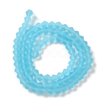 Imitate Austrian Crystal Frosted Glass Beads Strands EGLA-A039-T6mm-MD20-1