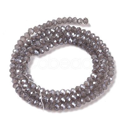 Baking Electroplate Glass Beads Strands DGLA-A039-J2MM-B06-1