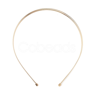 Alloy Double Hair Band Findings AJEW-WH0304-25B-LG-1