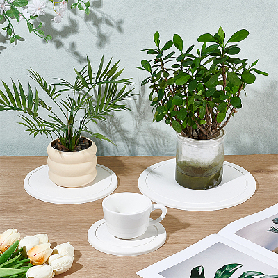 3Pcs 3 Styles Diatomaceous Earth Flower Pot Pads DIY-OC0014-84B-1