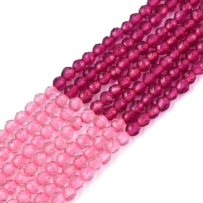 Transparent Glass Beads Strands GLAA-N074-01A-01-1