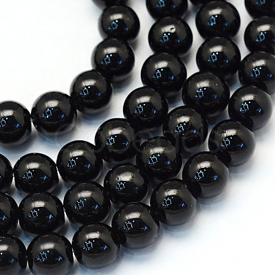 Baking Paint Pearlized Glass Pearl Round Bead Strands HY-Q330-8mm-80-1