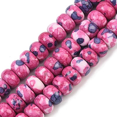 Dyed Synthetic Riverstone Beads Strands G-Z105-C01-01A-1