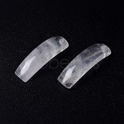 Natural Quartz Crystal Connector Charms G-C015-01E-1
