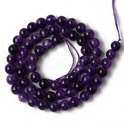 Natural Quartz Beads Strands G-R479-6mm-07-1