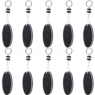 10Pcs Iron Plastic Keychains KEYC-GF0001-27A-1