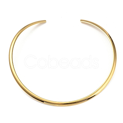 PVD Vacuum Plating 202 Stainless Steel Wire Choker Necklace NJEW-H011-06G-1